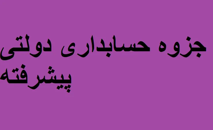دانلود رایگان خلاصه کتاب جزوه حسابداری دولتی پیشرفته pdf